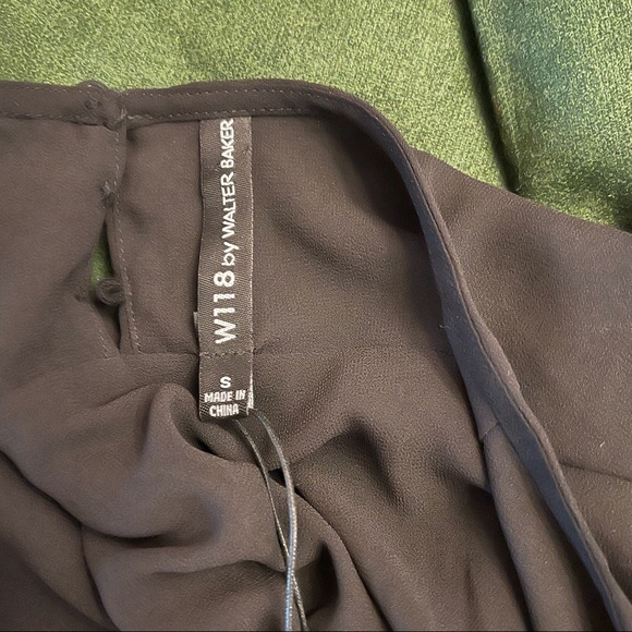 W118 by Walter Baker Black Green HAZEL Wool Dress G-13 - Picture 8 of 12